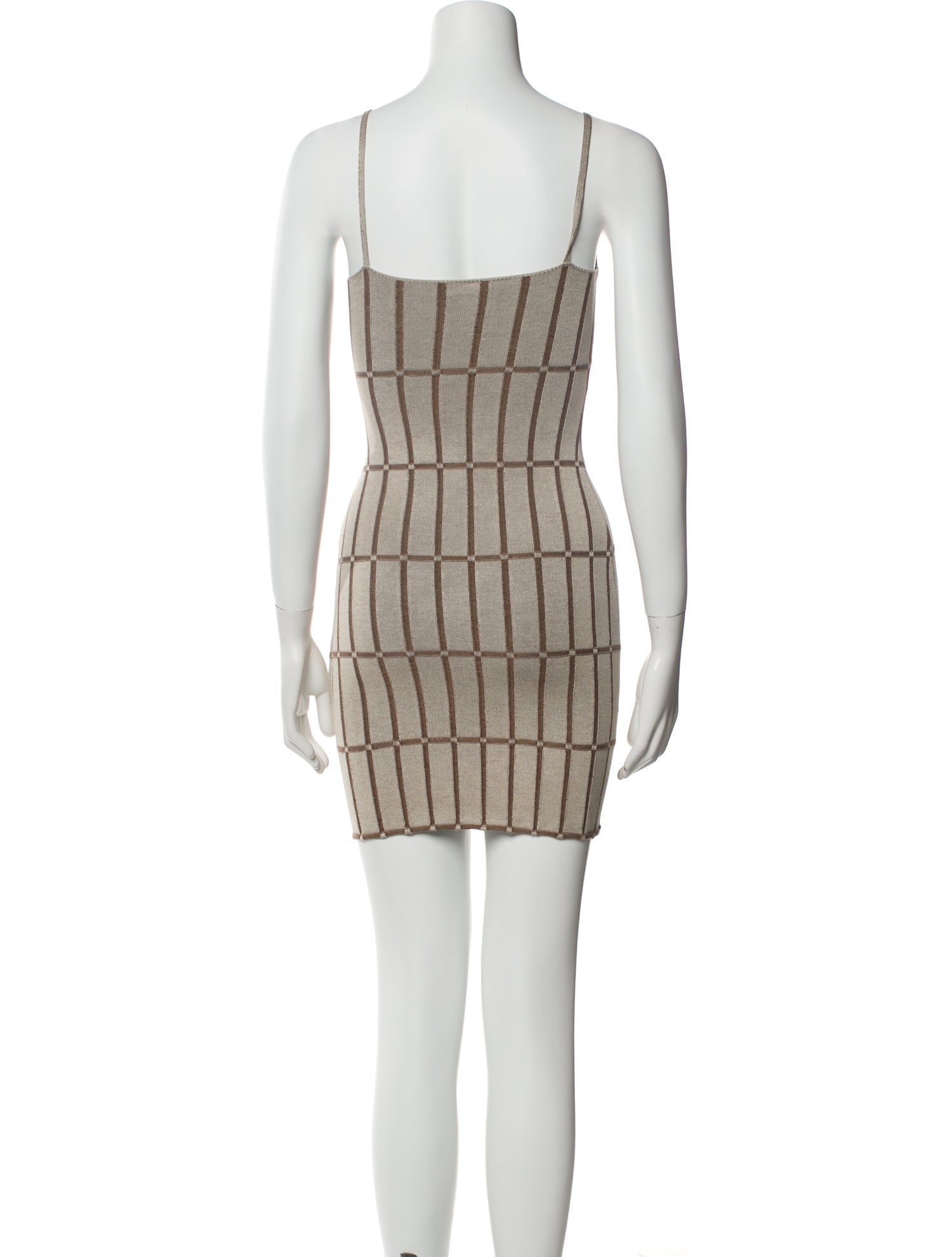 Jacquemus Plaid Print Mini Dress
